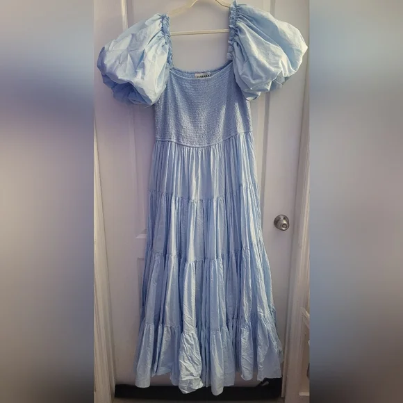 🩵JessaKae NWOT Light Blue Luna Maxi Dress - Picture 5 of 12
